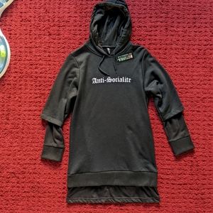 Disturbia Hooded Sweatshirt Dress